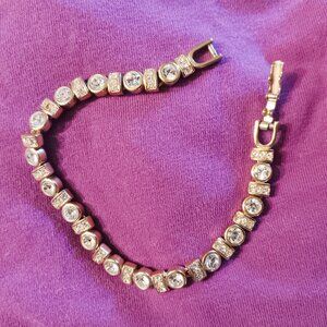 Tennis Anyone? Faux Diamond Stone Tennis Bracelet